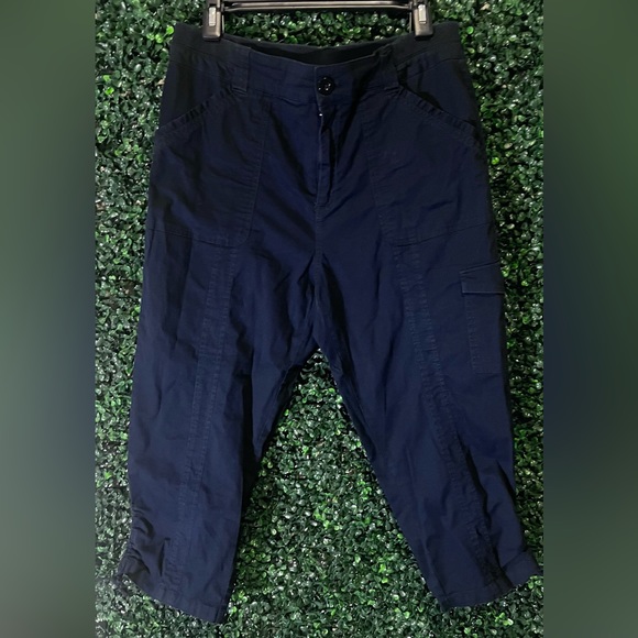 Christopher & Banks Pants - CHRISTOPHER & BANKS WOMENS CROPPED CARGO PANTS